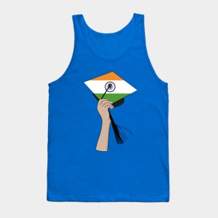 Holding the Square Academic Cap India Tank Top